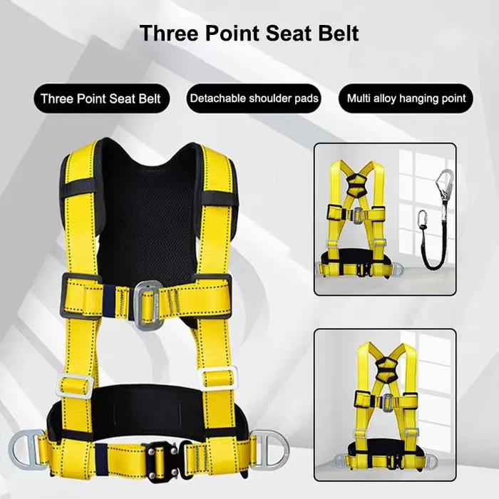 Ceinture de sécurité demi-corps SFP à trois points en fibre de polyester acier allié pour sécurité travail haute altitude escalade construction