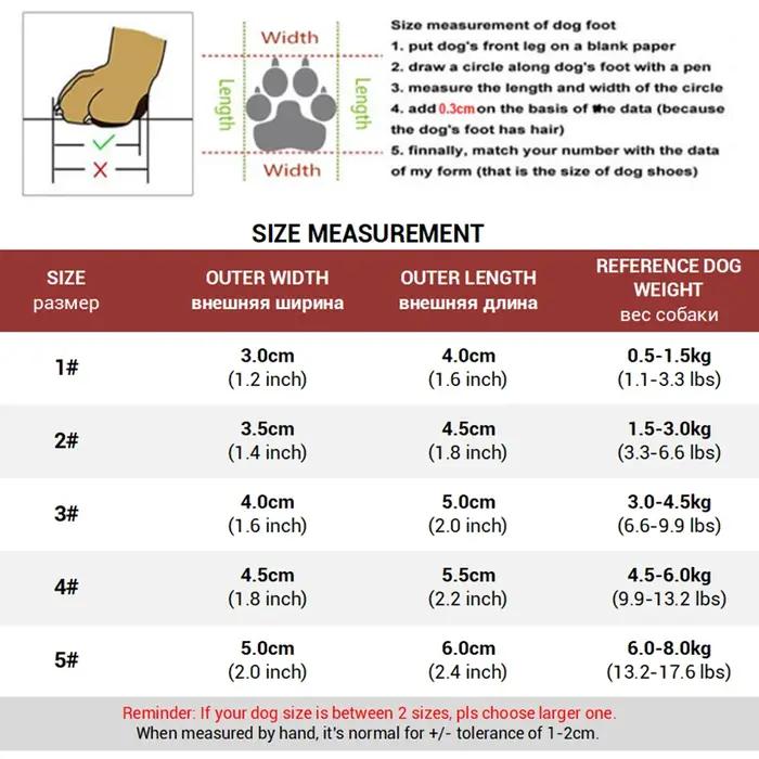 Bottes de neige imperméables pour chiens