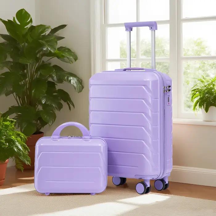 14-inch/19-inch 2-piece suitcase set