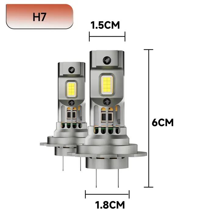 Ampoule de Sauna LED H7 H4 H11 H1 9005 HB3 HB4 9006 H8, Antibrouillard Sans Fil pour Voiture, Lampes