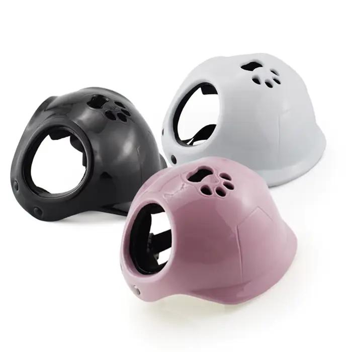 Casque pour chien avec trous pour les oreilles, casque de sécurité rigide pour animaux de compagnie, chapeau léger pour chiens pour les activités de plein air, les voyages, le camping