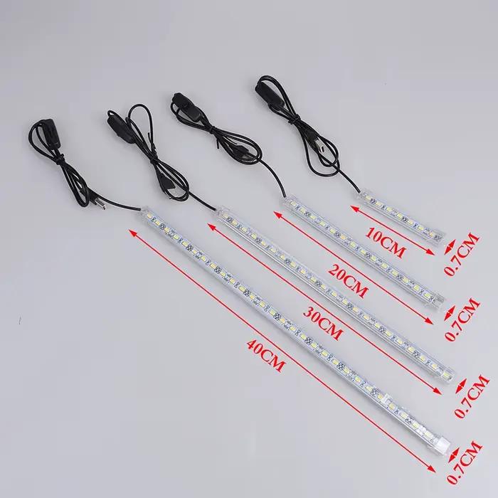 Bande lumineuse à tube blanc chaud et froid, USB 62LED, DC 5V, SMD5630, 5630, rigide