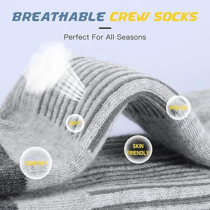 Chaussettes de sport running performance 5 paires homme femme - Confort respirant et amorti pour chasse