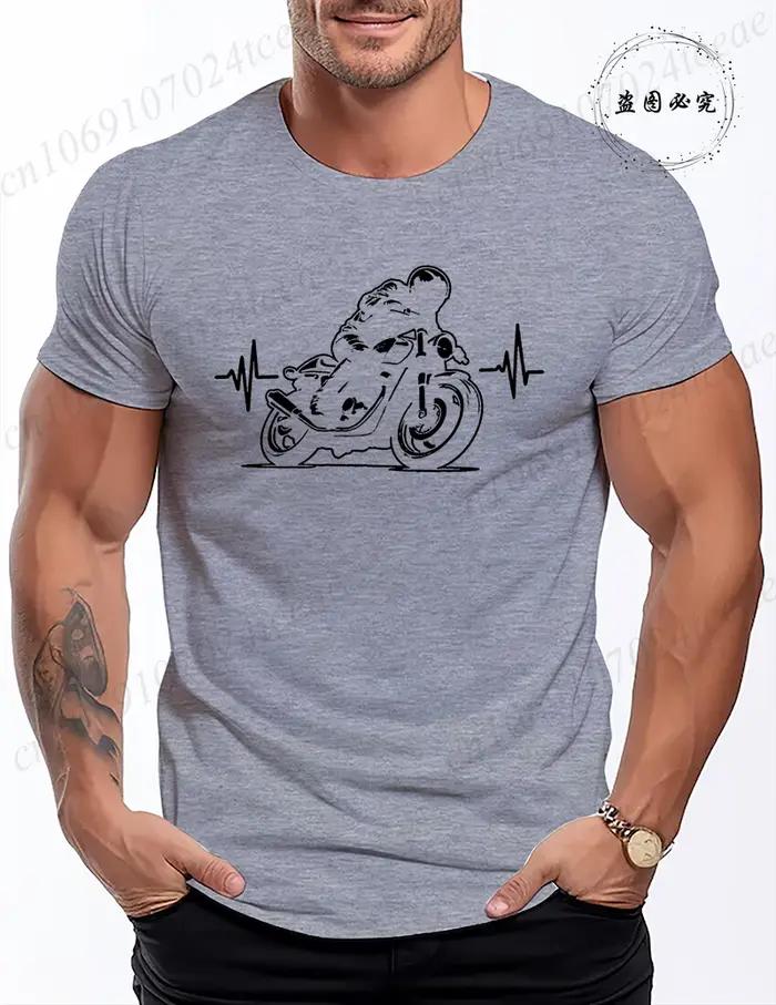 T-shirt de course de moto pour hommes