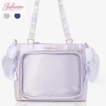 ItaBag – sacs sous les bras en Satin pour filles, élégants, avec rubans doux, sac à bandoulière avec