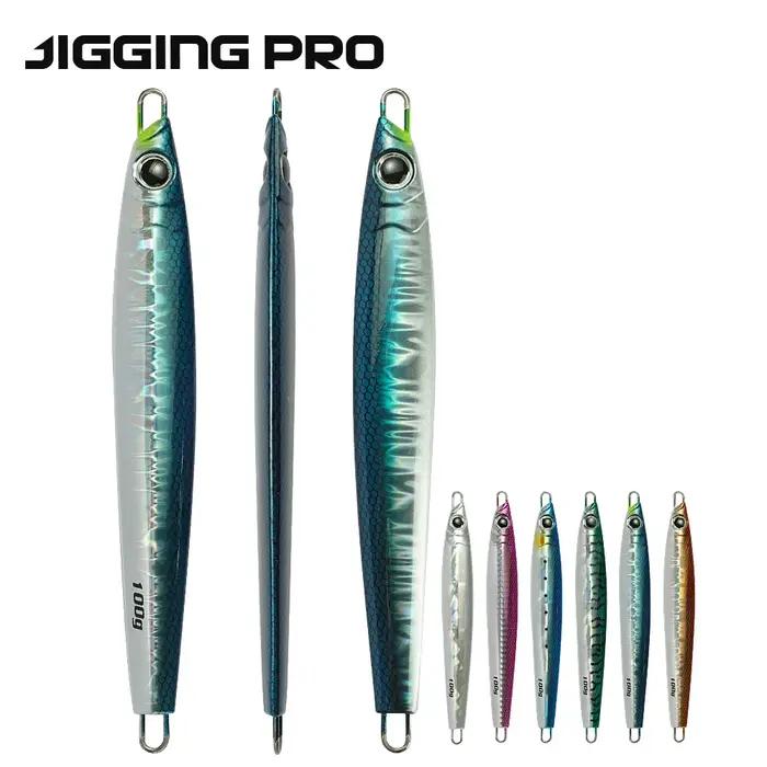 JIGGINGPRO 60g 80g 100g 130g 160g 200g Jig vertical métallique pour la pêche au jigging, leurres pou