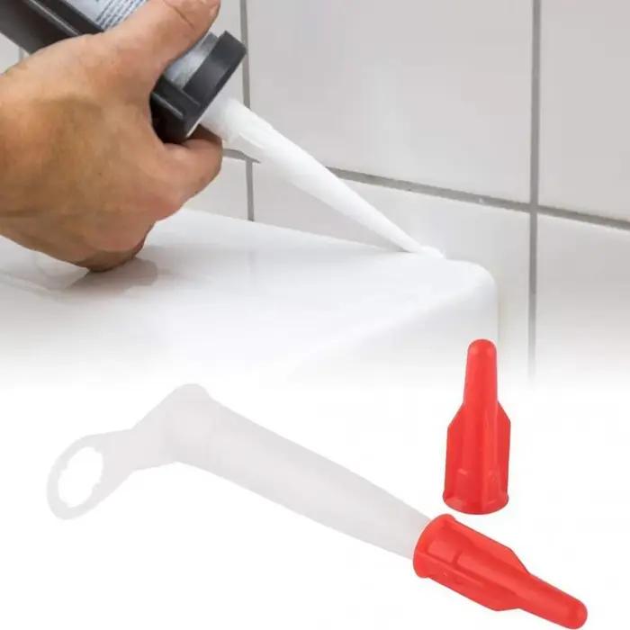 Buses de rechange pour pistolet à calfeutrage cartouche de mastic en silicone buses de rechange couvercle à vis outil de mastic domestique pour rénovation de maison et bricolage occasions spéciales
