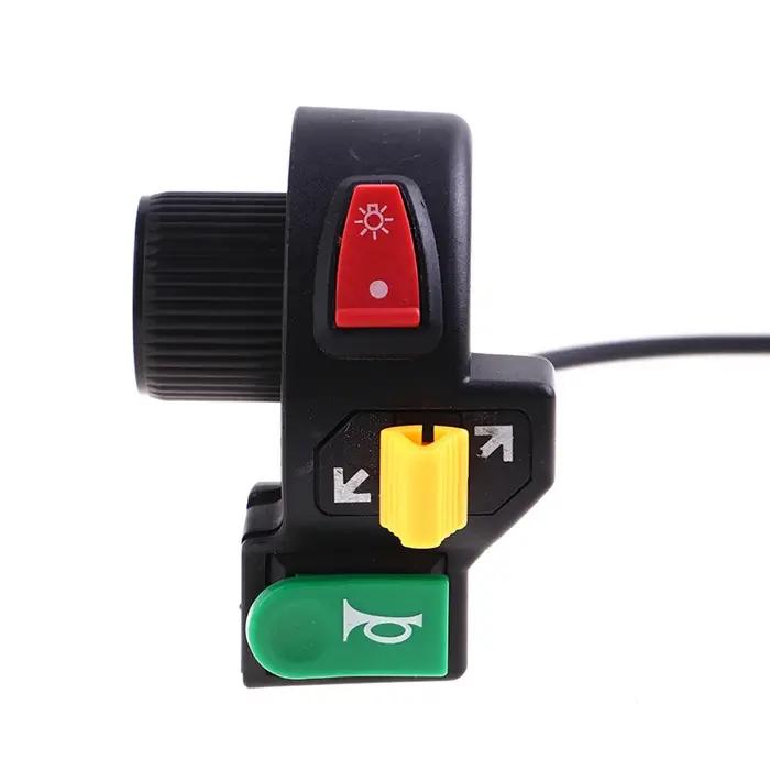 Interrupteur de moto 3 en 1, pour vélo électrique, Scooter, ATV, Quad, clignotant, klaxon, bouton ma