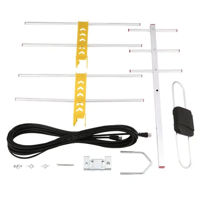 Antenne TV numérique HD LAN-HD8E, récepteur de programmes télévisés pour DVBT2 HDTV ISDBT ATSC, antenne TV extérieure à gain élevé et signal puissant