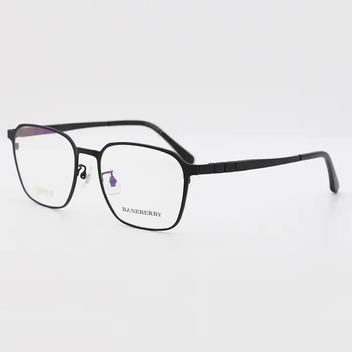 BCLEAR Original titane lunettes optiques plein cadre hommes ultraléger rétro carré myopie Prescripti