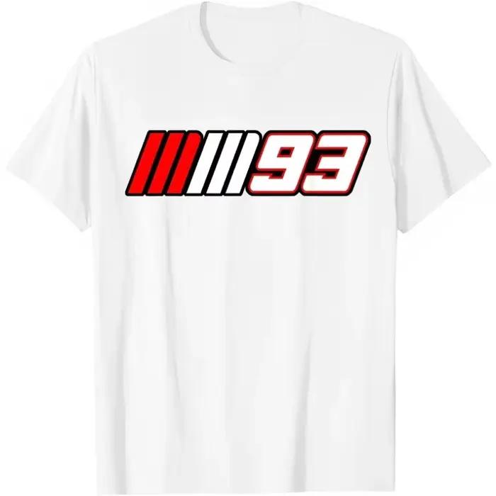 S-5XL2026 Nouvelle Collection Été Moto Course Automobile N° T-shirt imprimé graphique 93