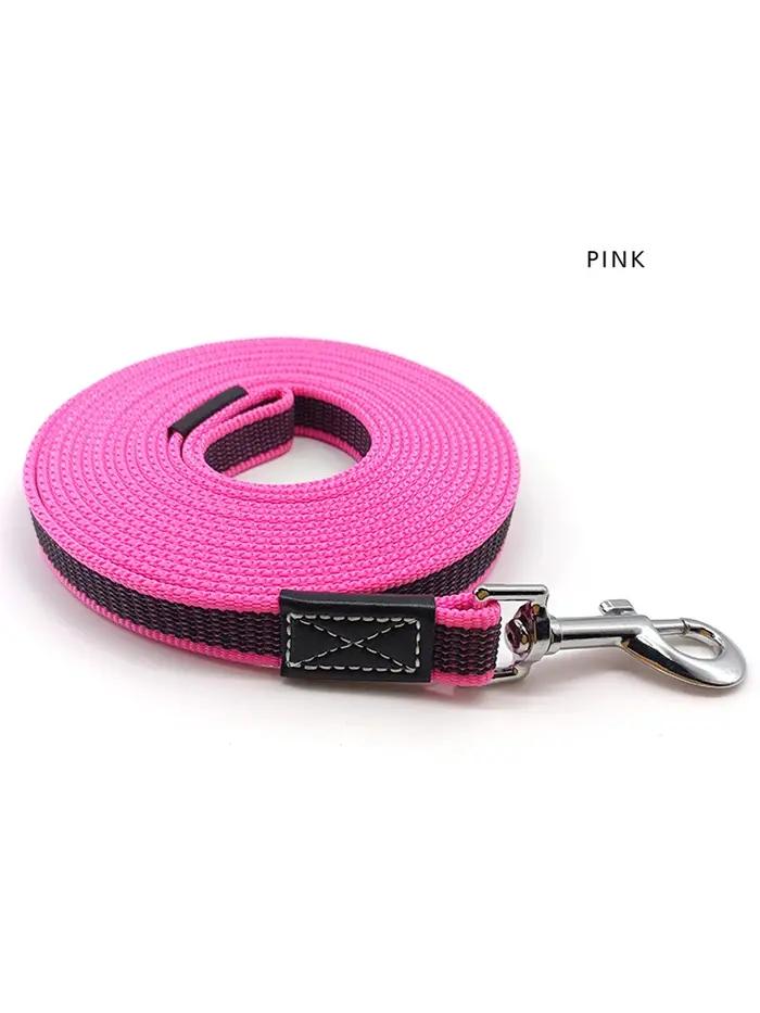 Laisse pour petit grand chien 1M 2M 3M 5M corde pour animaux de compagnie Non Silp 5 mètres laisses longues en caoutchouc 7M 10M sangles durables fourniture d'entraînement en plein air
