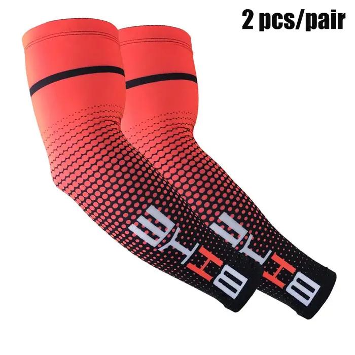 1 paire unisexe cyclisme course sport manches bras refroidissement