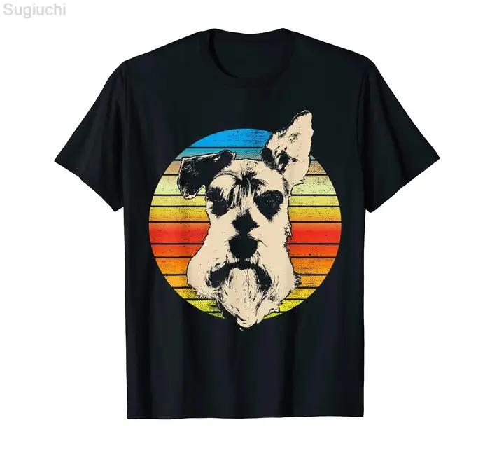 MINIATURE SCHNAUZER le DogFather amoureux des chiens T-Shirt 100% coton hommes femmes unisexe Hip Hop t-shirts pour cadeau taille XS-5XL