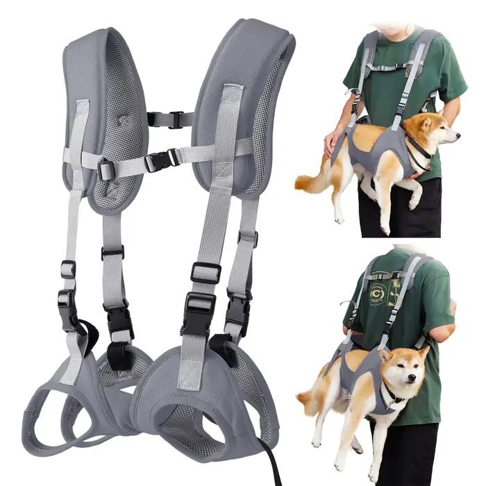 Sac à dos de transport pour chien, sac à dos portable d'urgence pour chiens âgés, blessures articula