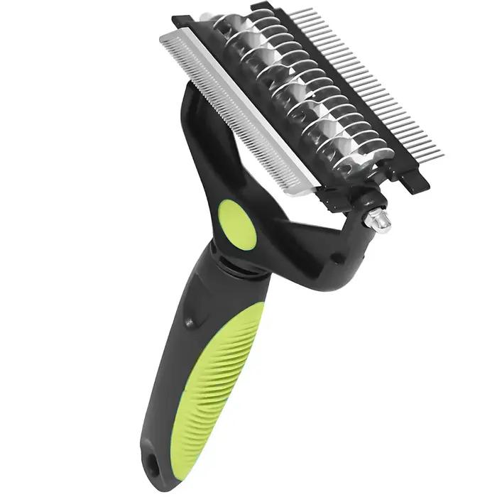 Peigne anti-poils pour chien 3 en 1, brosse professionnelle pour animaux de compagnie, râteau pour s
