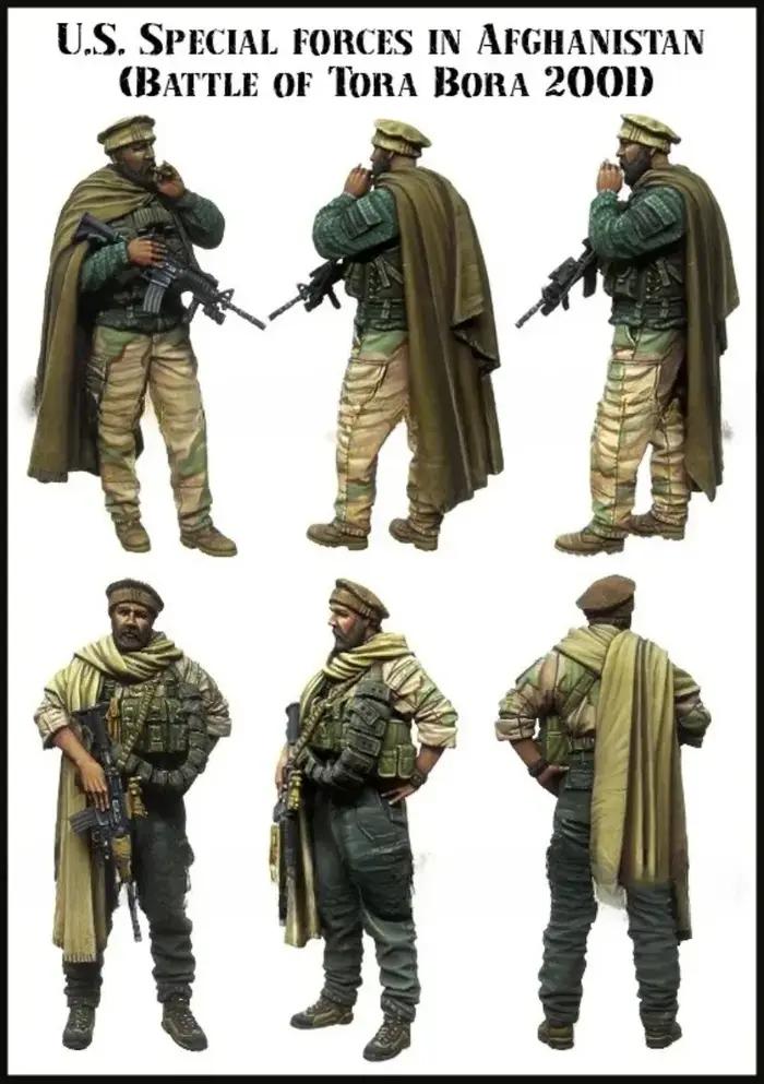 Figurines en résine à l'échelle 1/35, Kits de modèles, miniatures militaires modernes, Forces spéciales américaines en Afghanistan, non assemblées et non peintes, 172