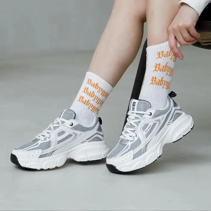 Baasploa-Chaussures de Course Rétro pour Femme, en Maille, à Lacets, de dehors, de Jogging, Décontra