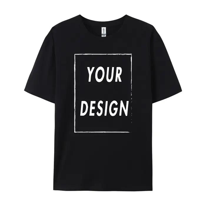 180g personnalisé femmes hommes personnalisé imprimé 100% coton à manches courtes votre Logo Photo m