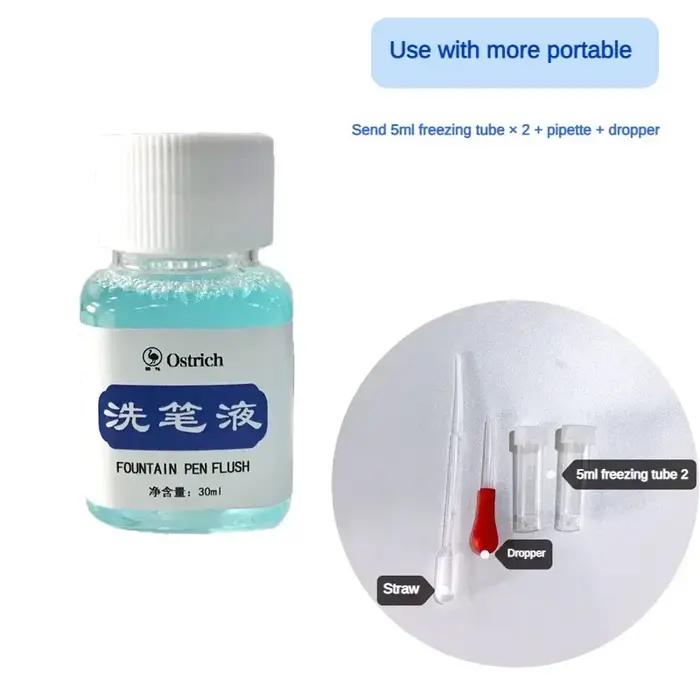 Solution de nettoyage d'encre pour stylo plume, pour éliminer les taches et les taches d'encre, outi