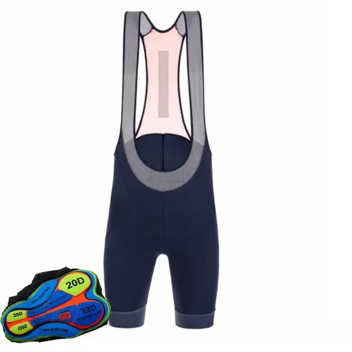 Short à bretelles de cyclisme pour hommes, coussin épais antichoc en Gel, 6 heures de Ride Pro Lycra