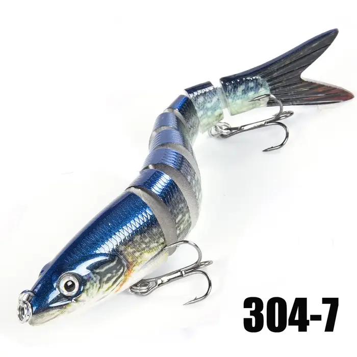 Leurres de pêche multi-articulés Swimbait manivelle appât lent coulant bionique appât artificiel eau