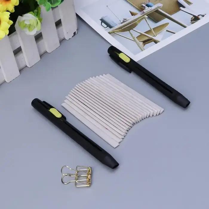 Stylo à craie pour tailleurs en plastique avec boîte de craie interchangeable pour couture professionnelle et bricolage à offrir pour femme occassions spéciales