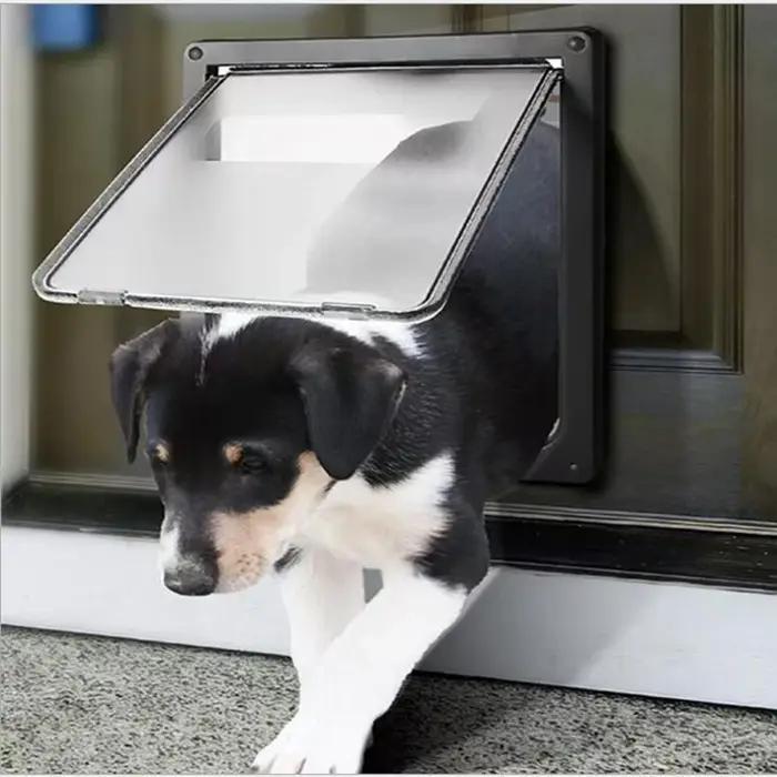 Porte pour chien verrouillable solide avec porte à rabat de Protection de la vie privée porte pour c