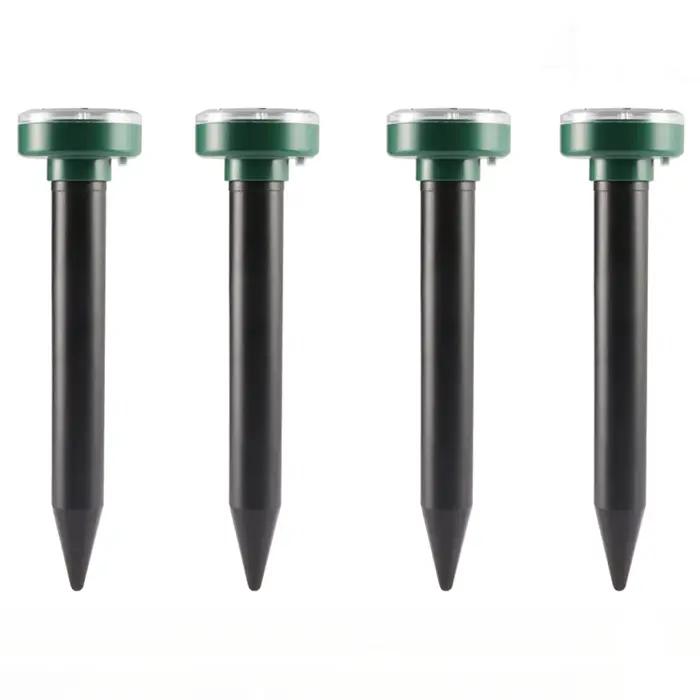 1/2/4/8 solaire alimenté Ultra sonique taupe antiparasitaire rongeur répulsif cour lampe extérieure arrière-cour terres