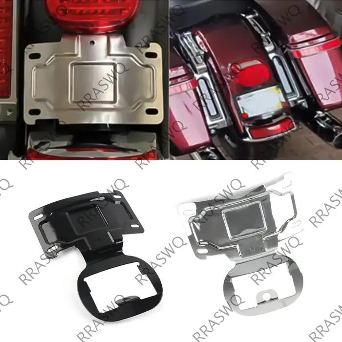 Kit de relocalisation de plaque d'immatriculation de moto en aluminium, pour Harley Davidson Touring FLTRK FLHTKSE FLHTK FLHTCUI, accessoires