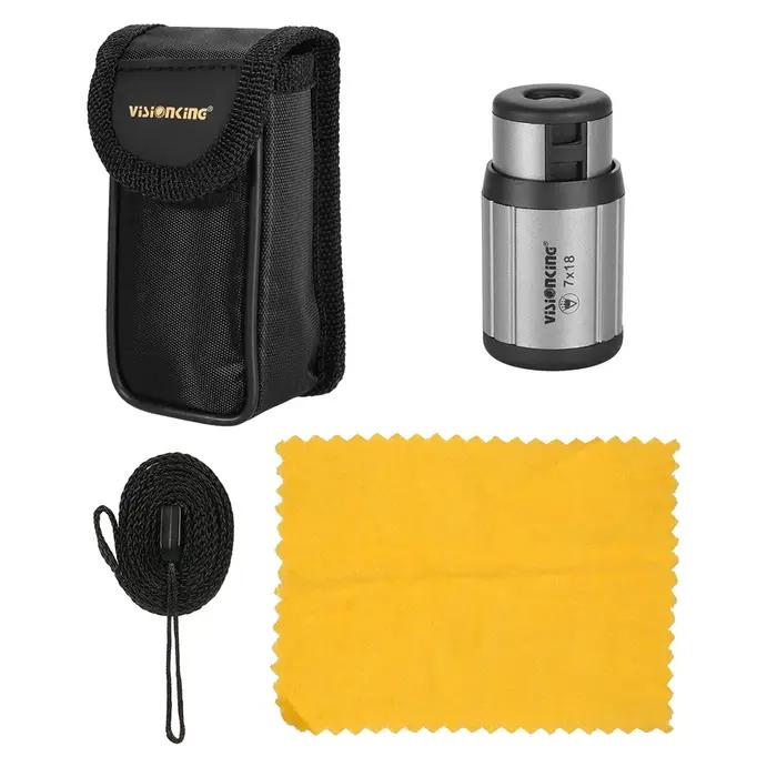 Visionking Monoculaire Puissant 7x18 Longue Portée Mini pour Chasse Camping Ornithologie Compact
