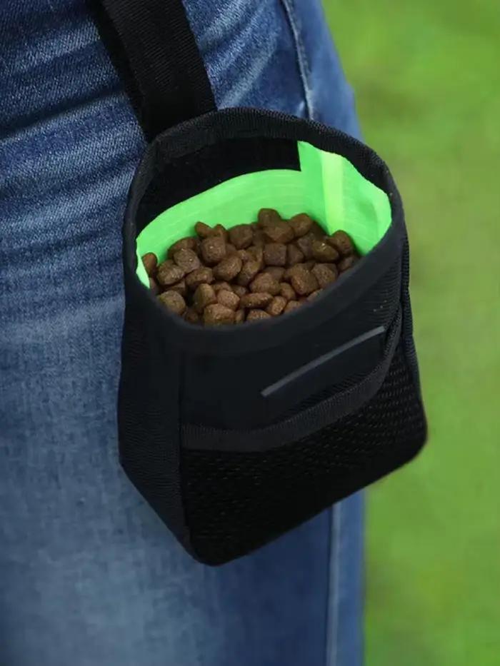 Sac de friandises pour animaux de compagnie, pochette de taille, accessoires pour chiens, entraînement en plein air, sac d'obéissance, poche d'alimentation pour animaux de compagnie