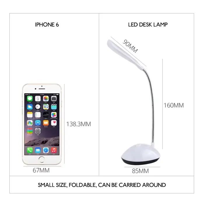 LED lampe de bureau Protection des yeux lampe de lecture AAA alimenté par batterie lampe pliante cré