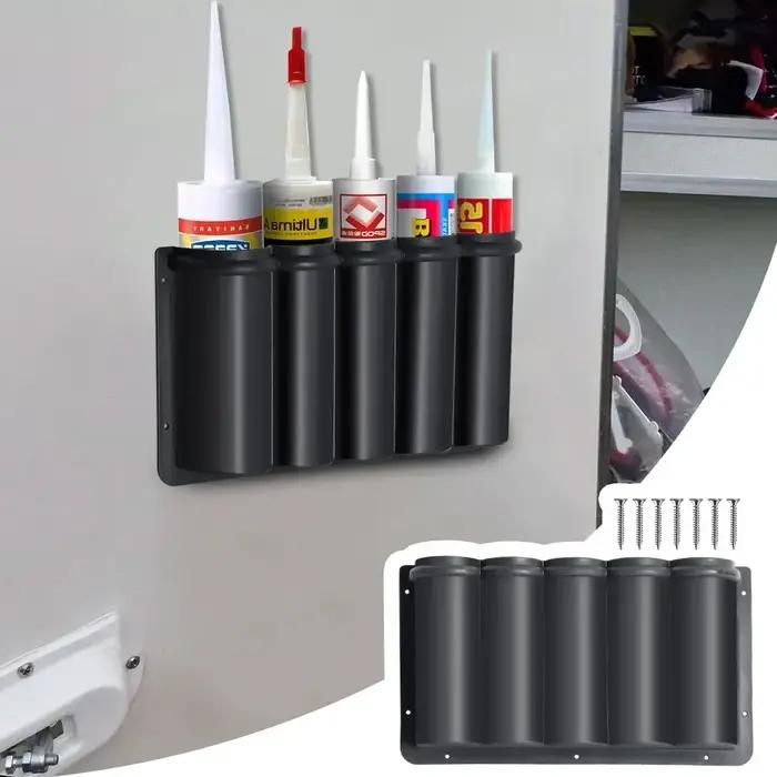 Boîte de rangement sous le siège pour van en plastique ABS durable noire pour ranger canettes et produits de nettoyage occasions de voyage camping-car