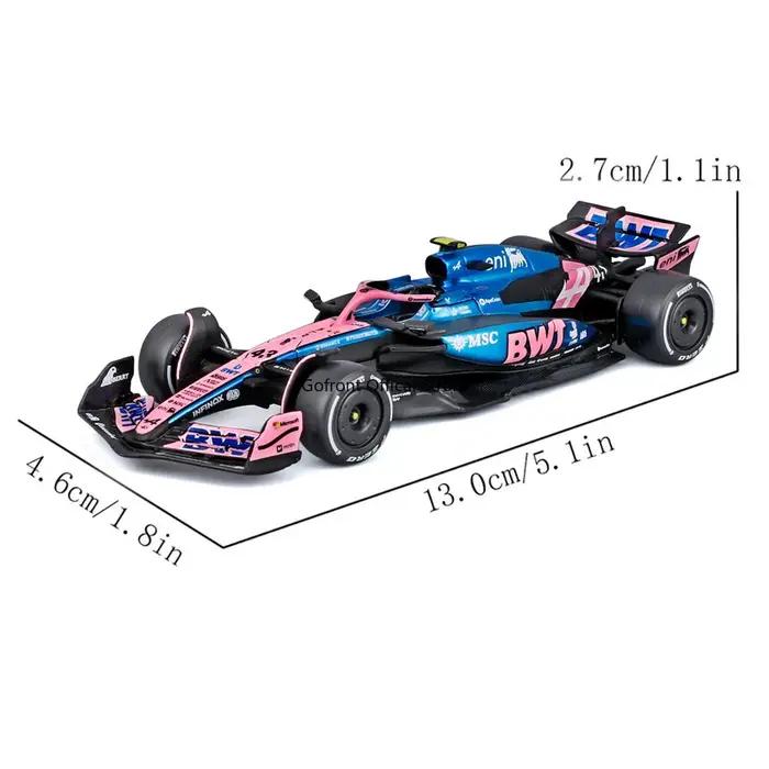 Modèle de voiture BBURAGO 1:43 Formule Um Alpine Pierre Gasly et Franco Colapinto jouet à collectionner pour adultes passionnés de course automobile