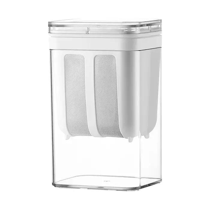 Filtre et passoire à yaourt de 1100ml boîte transparente à mailles fines pour la filtration de yaourt et séparation d'humidité occasionnelle et quotidienne