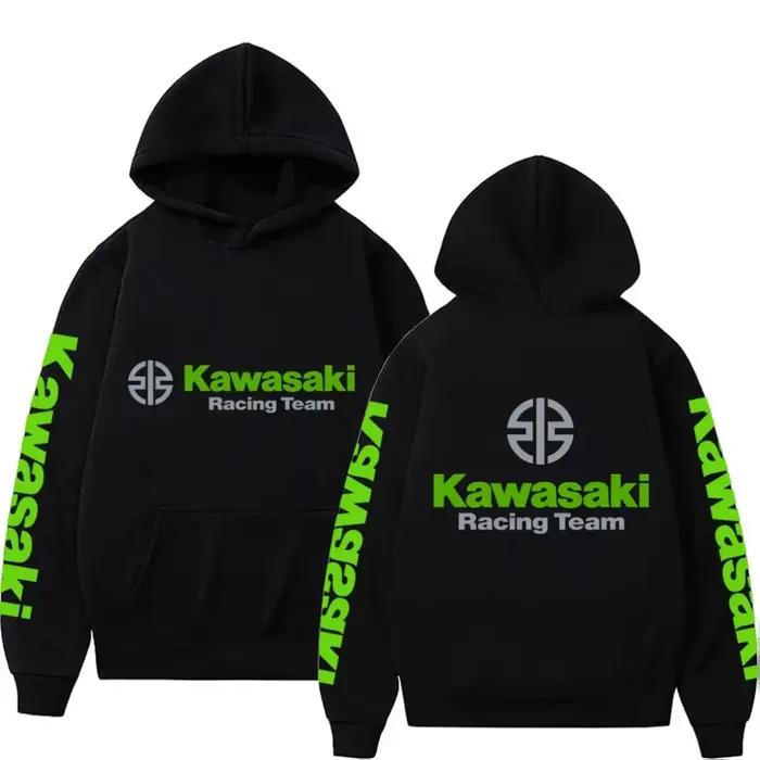 2025 nouveau printemps et automne hommes nouveau logo de moto Kawasaki sweat à capuche pour femme dé