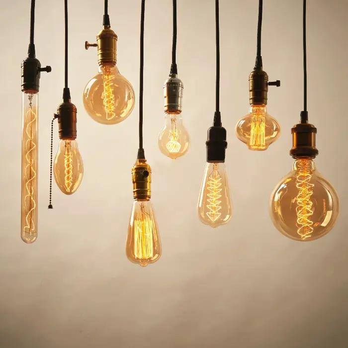 Ampoule Edison rétro Vintage E27 40w 220v, Ampoule Vintage, lampe Edison à Filament, ampoule à incan