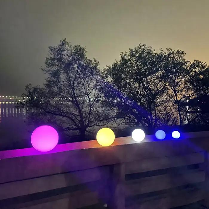 Boule lumineuse LED Rechargeable pour enfants et adultes, veilleuse Globe à couleur changeante RGB a