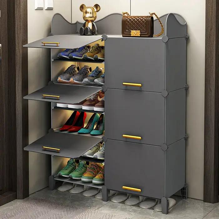 Luminerack-Meuble de Rangement T1 pour Chaussures, Couverture Anti-Poussière à Plusieurs Couches, po