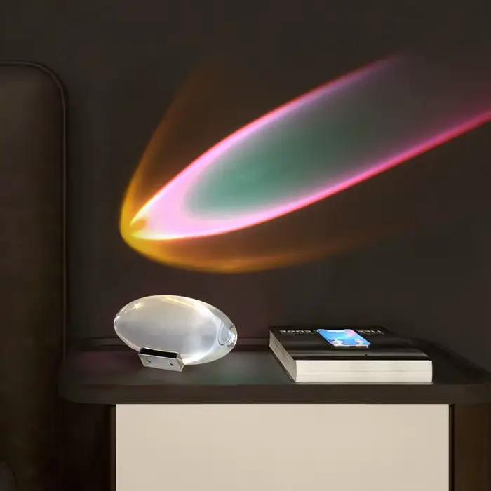 Lampe de Table Led oeil du ciel en cristal, design italien, lampes de Table de chevet pour salon, ch
