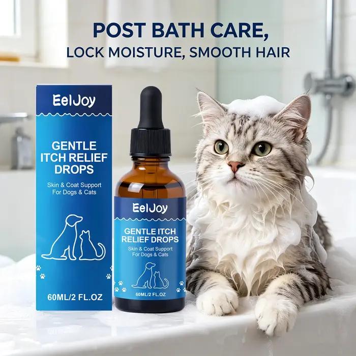 Gouttes hydratantes pour la peau des animaux de compagnie : Soulagent les démangeaisons