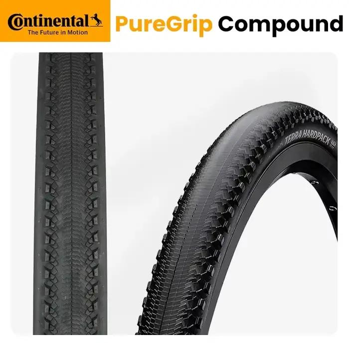 Pneu pliable Continental Terra Hardpack 27.5/29x2.0 Tubeless Ready pour VTT, route et cyclo-cross, a