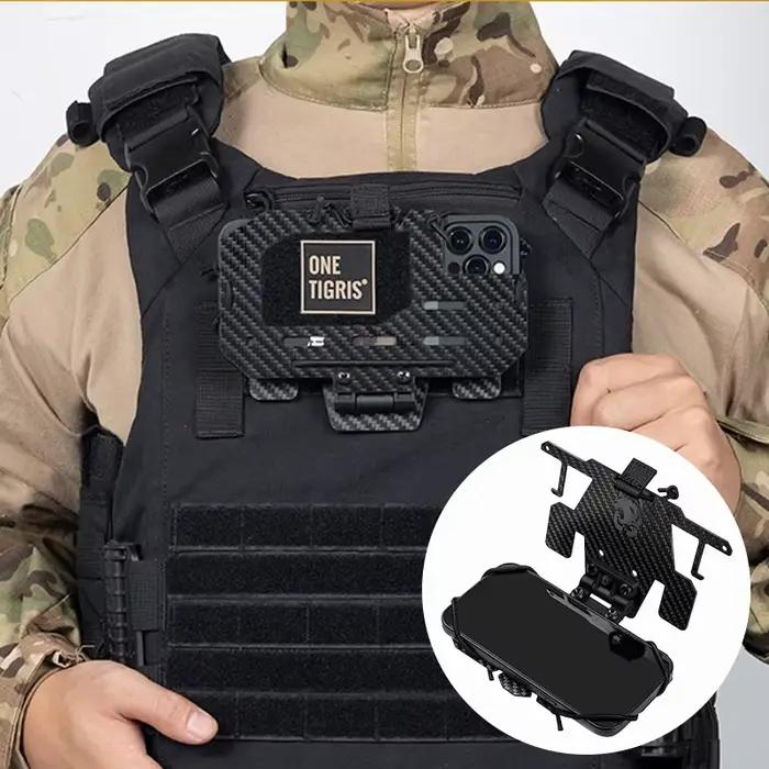 Porte-téléphone tactique ONETIGRIS pour gilet pare-balles, support universel 4.7"-6.7" chasse airsoft