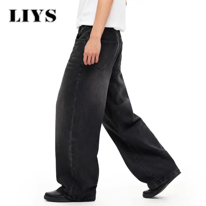 Jean quatre saisons pour hommes Version coréenne étudiant pantalon décontracté américain rétro gris