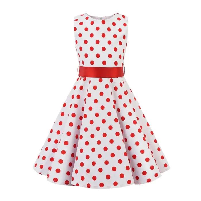 Robe d'été mi-longue en coton pour enfants