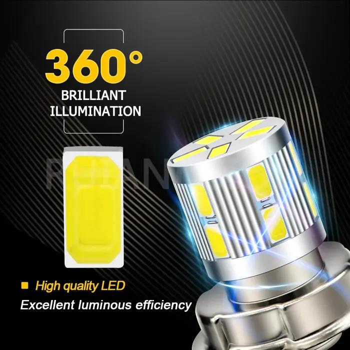 Phare de moto LED P26S 6V 12V, ampoule S3 LED avec puce 5730, lampe pour moto, VTT, UTV, cyclomoteur