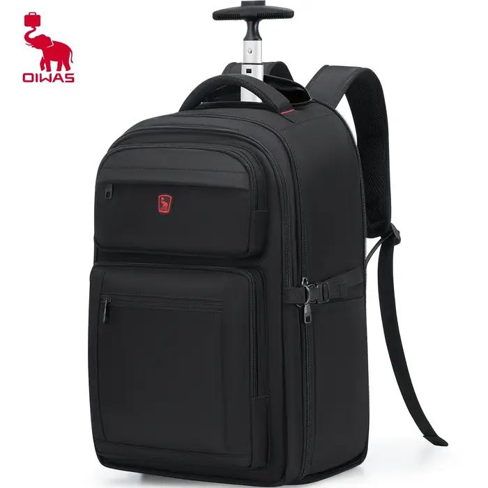 OIWAS – sac à dos de voyage d'affaires à la mode, avec fonction levier et rouleau, ensemble de voyag
