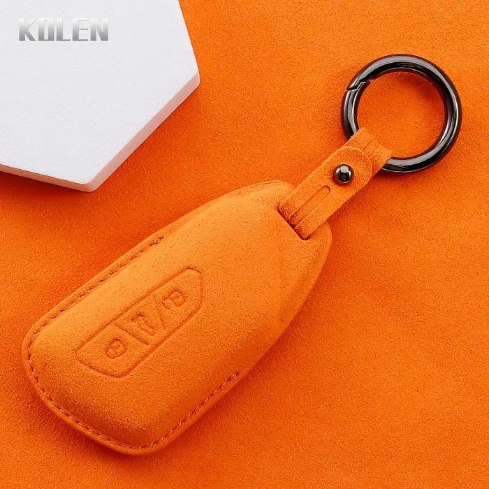 Coque en cuir pour clé de voiture à distance, coque de protection, Volkswagen VW Golf 8 MK8 ID-4 ID-