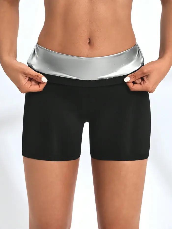 Short de sauna taille haute pour femmes, pantalon de yoga, fitness, vélo, athlétique, sportif, respi